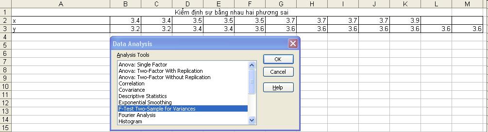 Vào Data/Data Analysis Ch4 - Phân tích phương sai, so sánh và kiểm định 31