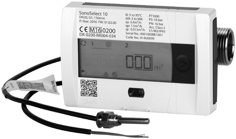 Tehnični list Merilniki energije SonoSelect 10 in SonoSafe 10 Opis Danfoss SonoSelect 10 in SonoSafe 10 sta ultrazvočna kompaktna merilnika energije, zasnovana za merjenje porabe energije v sistemih