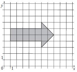 14. Koliko kvadratnih jedinica iznosi površina strjelice prikazane na slici? A. 13 B. 14 C. 15 D. 16 (ljeto 2012./2013.) 15.