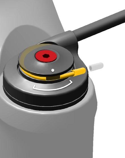 Σφίξτε το μπουλόνι του καρουλιού του συρματόσχοινου καλά με το χέρι. 5.5 6 Loosen the cable spool retention screw, then thread the cable through the remainder of the spool.