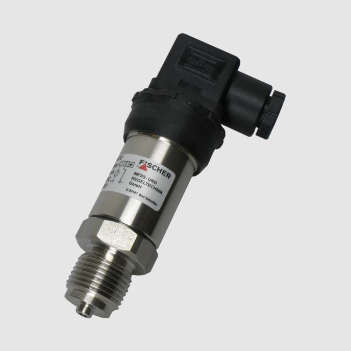 Electronics in the pressure transmitter housing convert the change in resistance into standard electrical signals.