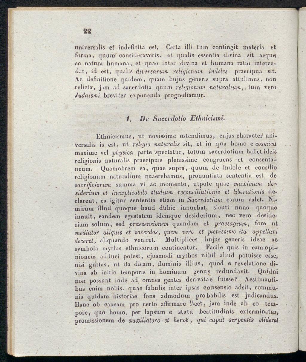 22 universalis et indefinite est. Carla illi tum conlingit materia et forma, quum consideraveris, et qualis essenlia divina sit aeqtn?