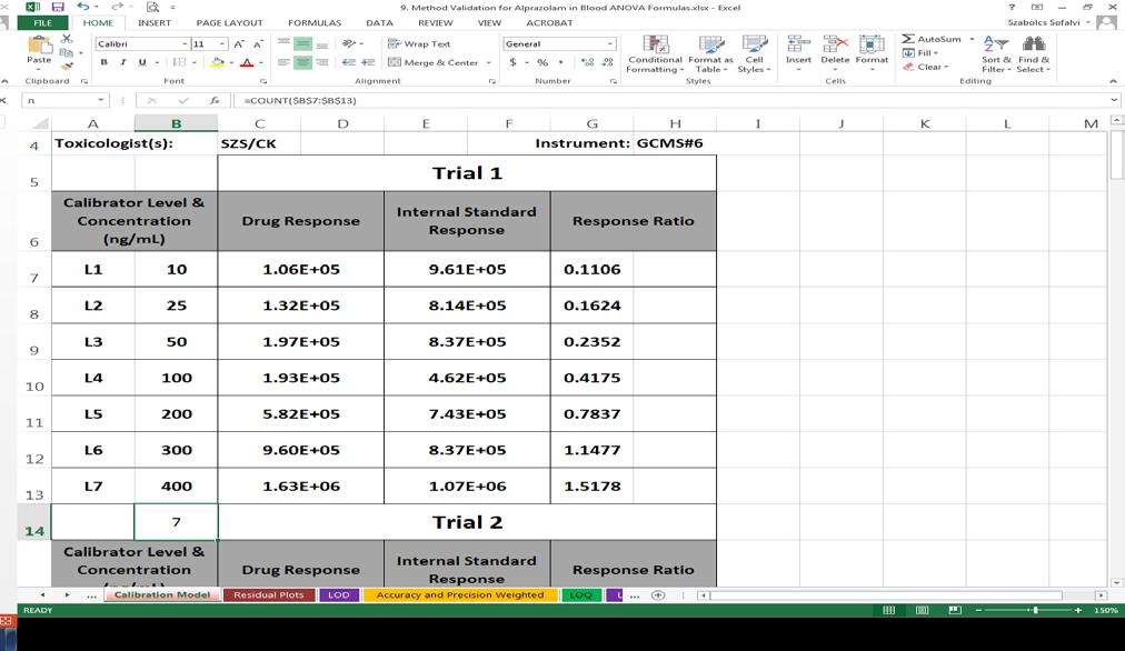 Calibration Model 1.