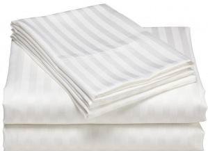 Σετ Σεντόνια Bed Sheets Set Egyptian Cotton striped satin 100% Cotton Striped Satin 40X40/140X80 240TC - Dobby Sizes available (in cm): Flat sheet 160X270cm Single 180X270cm Large Single 200X270cm