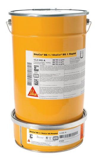 ΒΟΗΘΗΤΙΚΑ ΠΡΟΪΟΝΤΑ ΑΣΤΑΡΙΑ SikaCor EG-1 Sikafloor -161 Δύο συστατικών, βάσεως εποξειδικής ρητίνης, ενδιάμεση βαφή αντιδιαβρωτικής προστασίας Χρήσεις Αστάρι μεταλλικών επιφανειών για τα συστήματα των