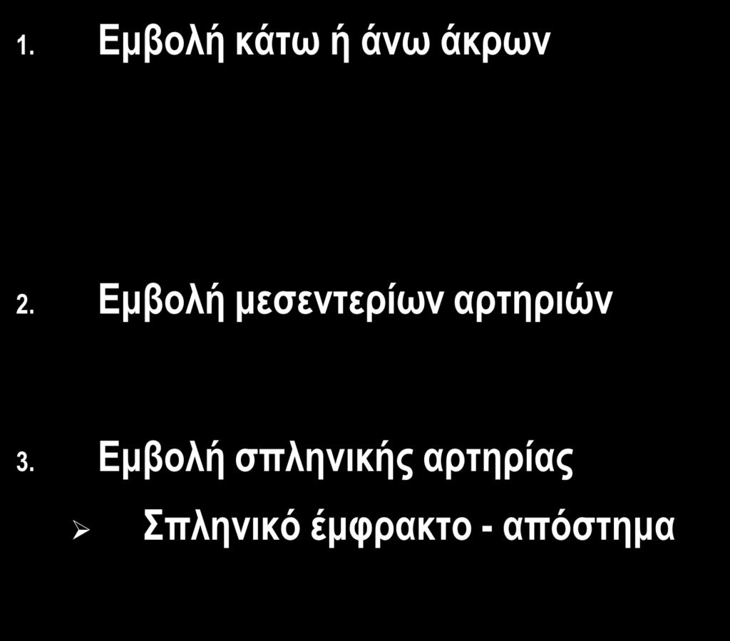 ΘΡΟΜΒΟΕΜΒΟΛΙΚΕΣ