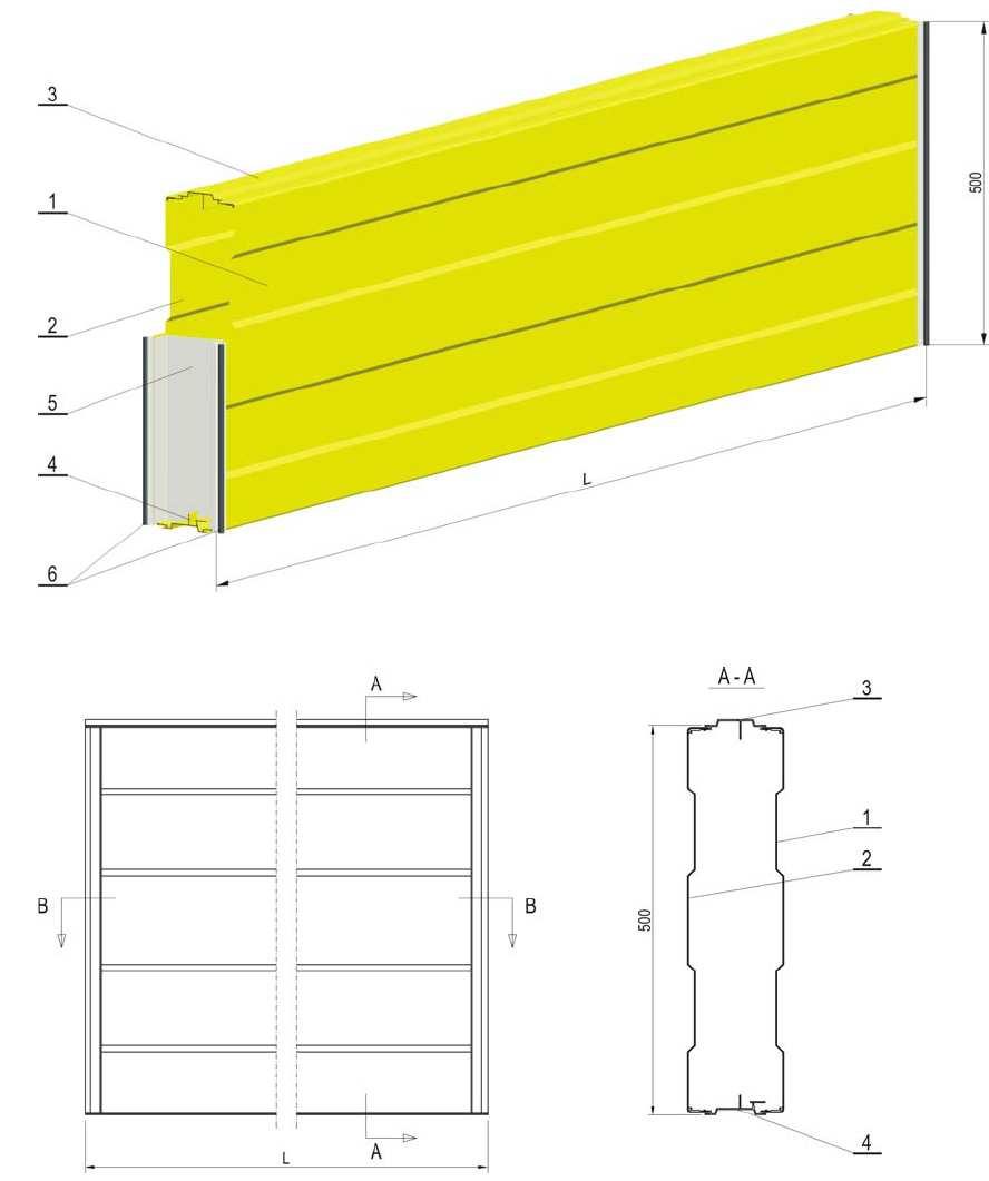 MATERIÁL Hliník, polyesterový práškový lak Odrazivé protihlukové panely Odrazivý protihlukový panel podľa 14388, EN 1793 1-3 a EN 1794 1-2, ZTV-LSW 06, vyrobené s horným a dolným lisovaným hliníkovým