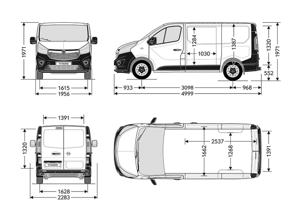 Τεχνικά Χαρακτηριστικά Opel Vivaro (Van,