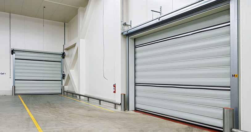 Εύκαμπτες ταχυκίνητες πόρτες Εσωτερικές πόρτες για ειδικές περιοχές εφαρμογής Τύπος πόρτας V 4015 Iso L για τη διακίνηση εμπορευμάτων