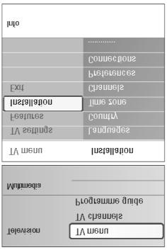 TELEKANALITE OTSIMINE JA SALVESTAMINE Nõuanne: Te vajate seda peatükki vaid siis, kui soovite installeerimise käigus tehtud seadistusi muuta. Installation menu (installeerimismenüü) 1.