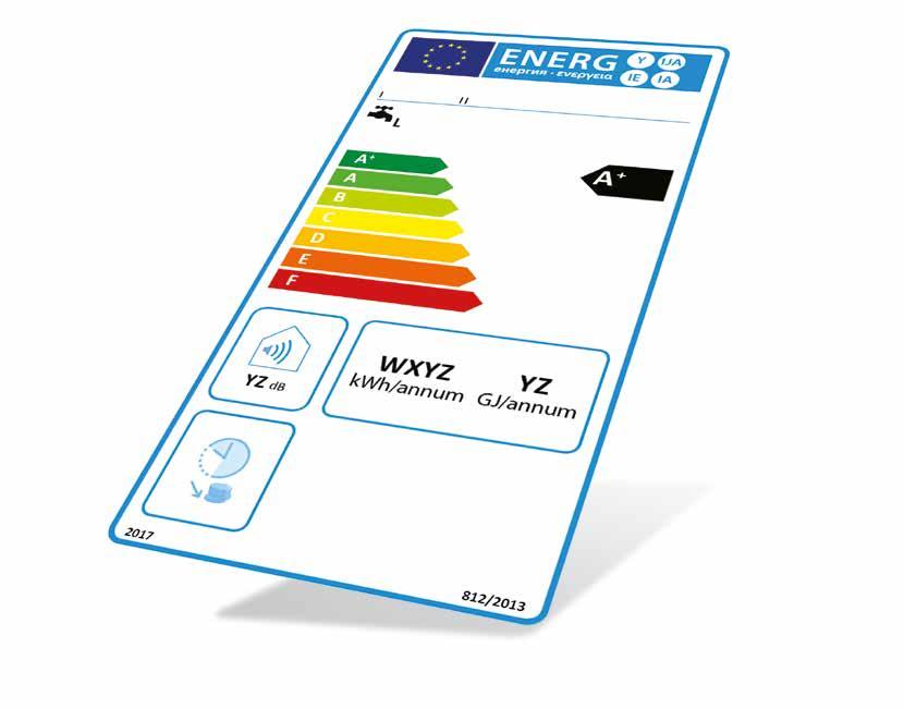 6 Grelniki vode ENERGIJSKA NALEPKA JASEN IN ENOSTAVEN PREGLED LASTNOSTI IN DELOVANJA SANITARNIH TOPLOTNIH ČRPALK Sanitarne toplotne črpalke Gorenje izpolnjujejo vse zahteve direktive za okoljsko