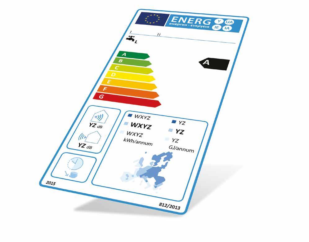 6 Grelniki vode ENERGIJSKA NALEPKA JASEN IN ENOSTAVEN PREGLED LASTNOSTI IN DELOVANJA SANITARNIH TOPLOTNIH ČRPALK Sanitarne toplotne črpalke Gorenje izpolnjujejo vse zahteve direktive za okoljsko