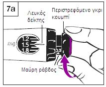 κάνει κλικ. Μετά συνεχίστε τον καθορισμό της δόση σας με χρήση του μαύρου δακτυλίου (για περισσότερες πληροφορίες, βλέπε επίσης την ενότητα «Ερωτήσεις και Απαντήσεις», παρακάτω). Βήμα 7.