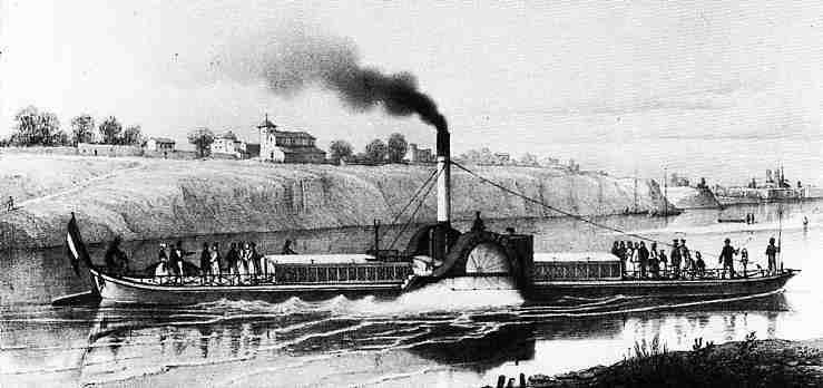 Εξέλιξη των μεταφορών Πριν από την ανάπτυξη του σιδηροδρόμου, η μεταφορά βαρέων προϊόντων από ξηρά ήταν δαπανηρή και χρονοβόρα. Η μεταφορά τους γινόταν πιο οικονομικά απ το νερό.