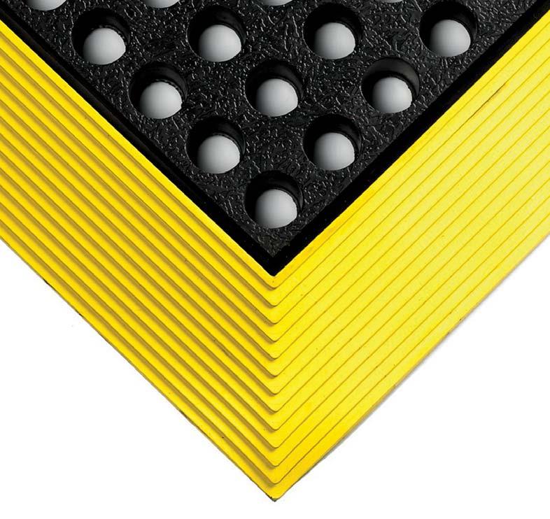 čierna so žltými nábehovými hranami Industrial worksafe NBR 91 cm x 122 cm 16 mm čierna so žltými nábehovými hranami Industrial