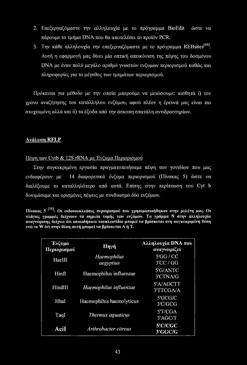 καθώς και πληροφορίες για το μέγεθος των τμημάτων περιορισμού.