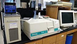 Beckman DU640 UV/Vis φασματοφωτόμετρο Fourier transform infrared spectroscopy: Η φασματοσκοπία υπέρυθρης μετασχηματισμού Fourier (FTIR) (29) είναι μια τεχνική που χρησιμοποιείται για την απόκτηση