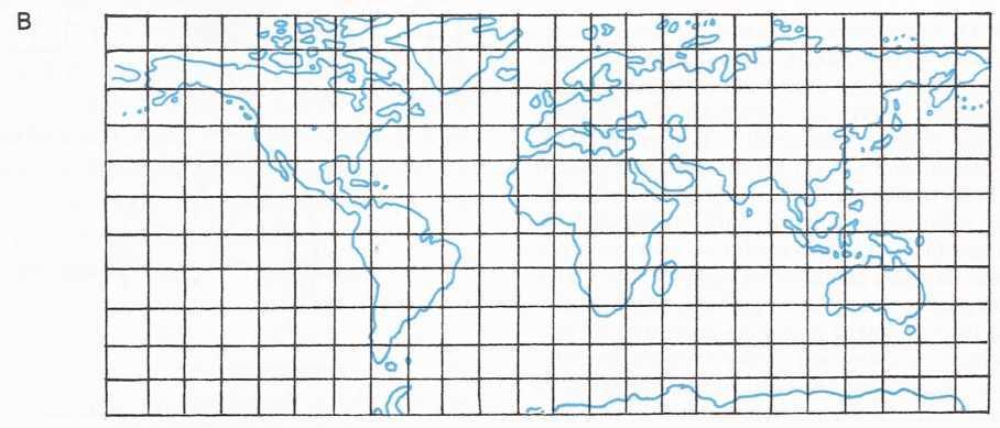 Mapové projekcie sú matematické konštrukcie, ktoré zachovávajú vybrané vlastnosti zemského povrchu. Obr.