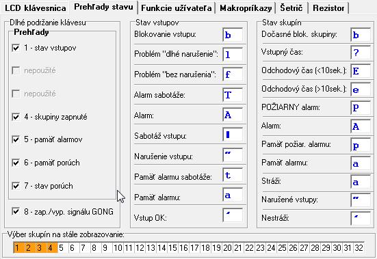 8 INT-KSG SATEL Hlasitosť funkcia umožňuje určiť úroveň hlasitosti zvukovej signalizácie v klávesnici. Funkcia nie je dostupná v programe DLOADX.