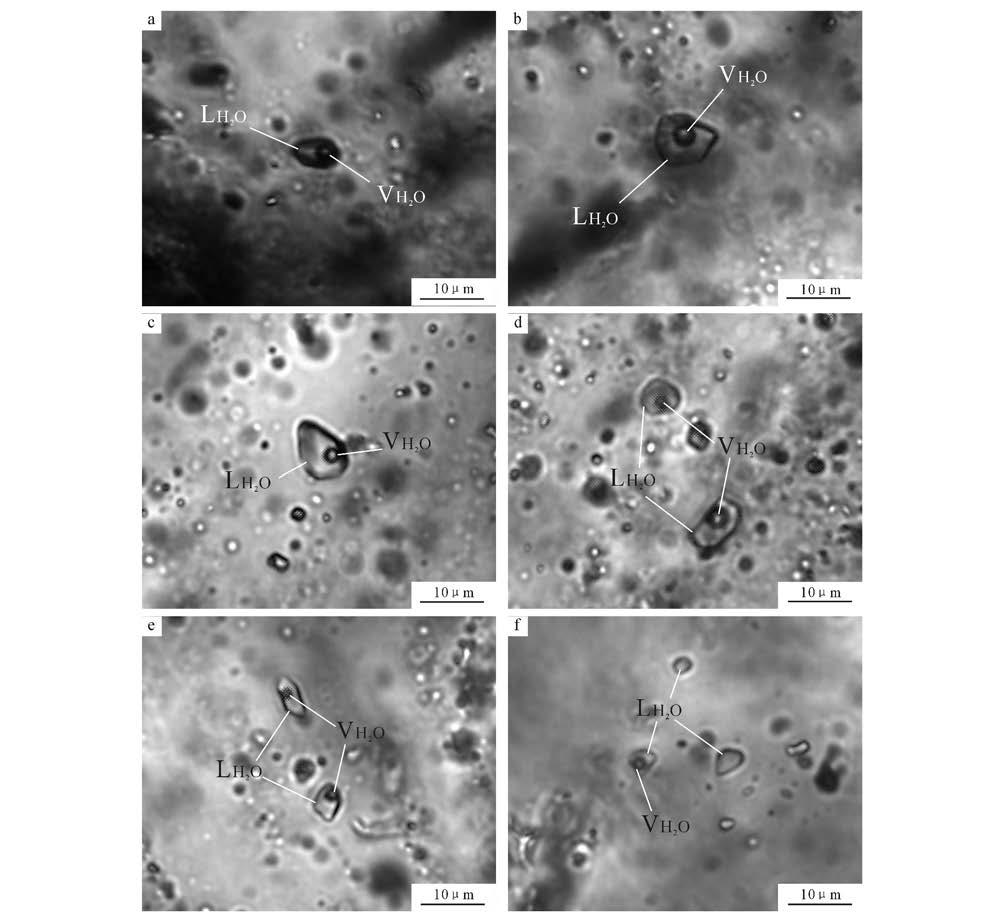 956 34 Table 3 3 Temperature measurement results of fluid inclusions in different ore-forming stages in Qinglonggou gold deposit /μm /% / / /wt% NaCl Ⅰ /g cm - 3 8 ~ 14 20 ~ 50-13. 2 ~ - 5. 6 200.