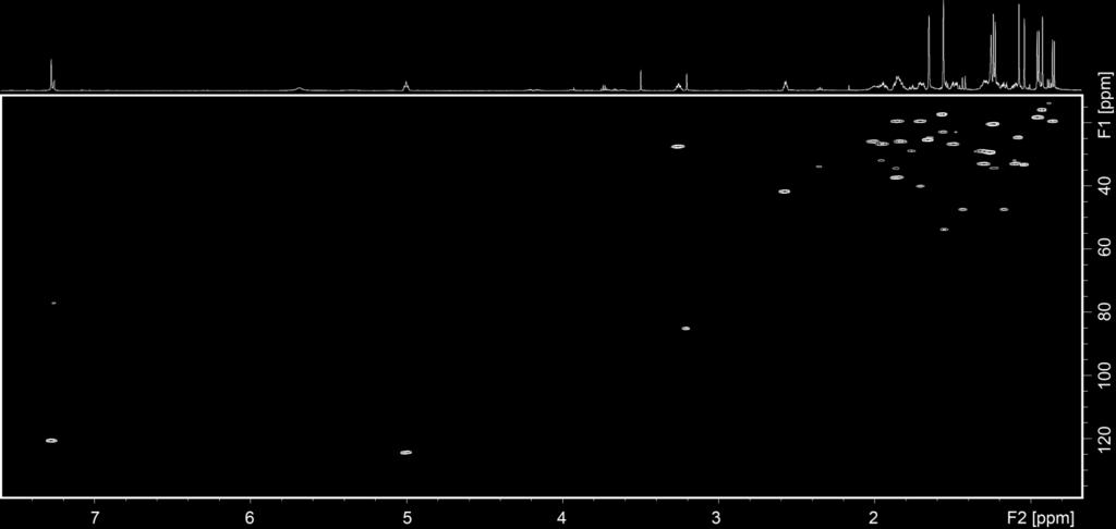 Figure S43: HSQC spectrum of compound 24 from E. aff.