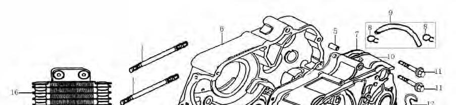 CRANKCASE 1 91102-JE15-0000 CYLINDER STUD BOLT B 2 2 91101-JE15-0000 CYLINDER STUD BOLT A 2 3 93301-71242020000 WASHER 12.5 1.