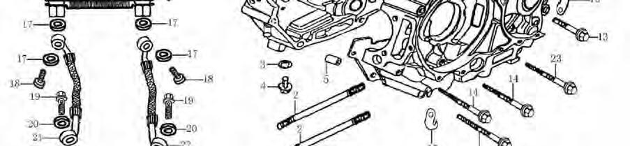 CLIP, BREATHER TUBE φ10 2 9 12130-G011-0102 BREATHER PIPE (1#) 1 10 1212B-JE15-000089 ASSEMBLY, LEFT CRANKCASE 1 11 B166740A06006070X BOLT M6 60 2 12 11003-D002-00000X CLIP, HIGH VOLTAGE WIRE 1 13