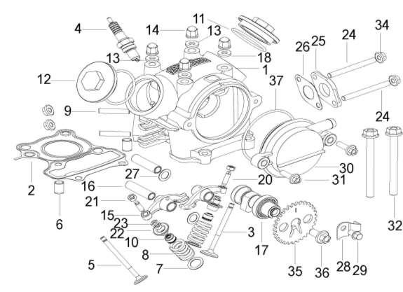 49x-E01 CYLINDER COVER ASSY Model Part Schematic SKU Part Qty NOTES start year 49X 1 49x-E01 109061270000 CYLINDER HEAD 1 2013 49X 2 49x-E01 109071270000 GASKET,CYLINDER HEAD 1 2013 49X 3 49x-E01