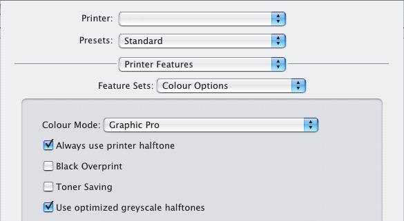 Mac OS X 1. Επιλέξτε [File/Αρχείο] [Print]. 2. Από το µενού [Printer] (1), επιλέξτε το µοντέλο του εκτυπωτή σας. 1 2 3 4 