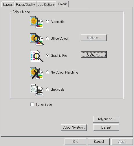 Windows ΣΗΜΕΙΩΣΗ: Αυτό ισχύει µόνο για το πρόγραµµα οδήγησης των Windows PostScript.