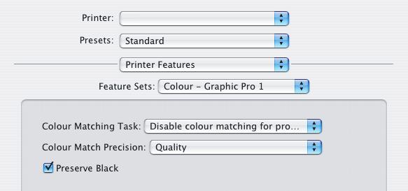 Από το µενού [Colour Matching Task] (6), επιλέξτε [Disable Colour Matching for Profile Creation] αν δηµιουργείτε προφίλ ICC χρησιµοποιώντας λογισµικό δηµιουργίας προφίλ άλλου κατασκευαστή.