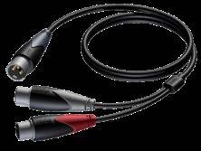 Stereo 3 μέτρα Jack male stereo - σε - XLR male 3 μέτρα Jack