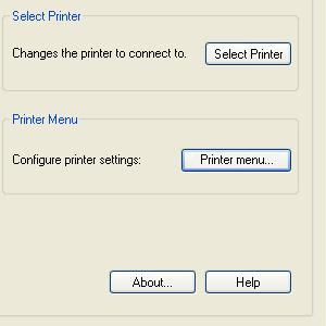 Το κουμπί Printer Menu σας δίνει τη δυνατότητα να έχετε