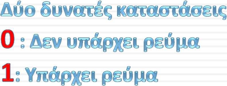 Η Γλώσσα του Η/Υ Για να μπορέσει ένα ψηφιακό ηλεκτρονικό σύστημα, όπως ο