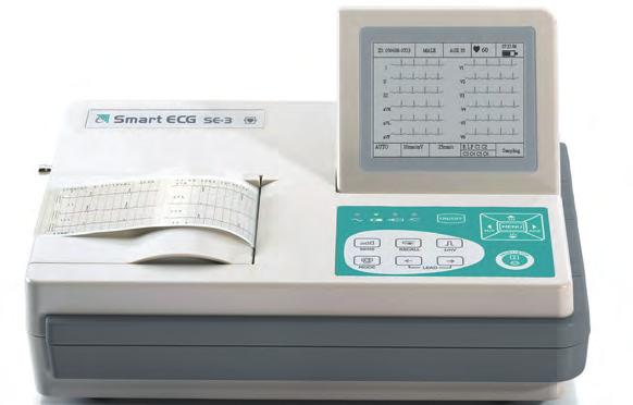 INSPIISAN KVALITETOM Linija SMAT EKG aparata sa 1 ili 3 kanala 33330 33332 33330 Portabl EKG- jednokanalni (2,3 kg) 33332 Portabl EKG- trokanalni (2,5 kg) Sklopivi LCD displej sa mogućnošću