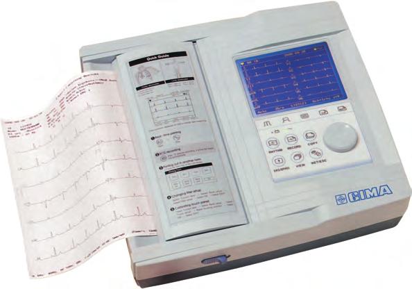 INSPIISAN KVALITETOM Multikanalni EKG, sa štampanom interpretacijom 0123 FDA Odobreno Povećana memorijska funkcija za čuvanje podataka do 120 pacijenata 0123 33354 CADIOGIMA 12 EKG 3-6-12 kanala