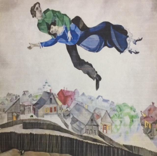 Marc Chagall «Πάνω από την πόλη» Τι τίτλο θα έδινες εσύ σε αυτόν τον πίνακα; Η δύσκολη αποστολή Φαντάσου ότι είσαι κι εσύ μέσα στον συγκεκριμένο