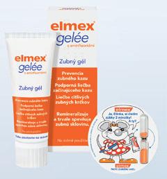 ZUBNÁ HYGIENA 7 49 elmex gelée 25 g + Presýpacie hodiny ZADARMO Prevencia a podporná liečba zubného kazu, predovšetkým u