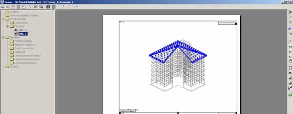 127 Generirani grafični bloki s seti površinske obtežbe Omenimo naj, da se grafični bloki s seti numeričnih podatkov konstruktivnih elementov nameščajo v poglavje Konstrukcija, grafični bloki s seti