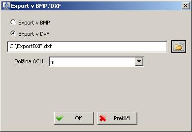 165 6.17.4 Export bloka v Bitmap ali AutoCAD.DXF S pomočjo ukaza Export bloka v Bitmap ali AutoCAD.DXF lahko trenutni prikaz v fokusiranem oknu shranite v DXF format ali kot BMP določene resolucije.