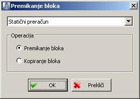 180 6.20.2 Ukazi za delo z bloki v drevesu Premikanje blokov Vsak novi dodan blok se avtomatski namesti na konec skupine blokov, ki so vezani na naslov poglavja.