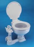 manualni WC WC original od finog bijelog porculana sa pumpom od plastike.
