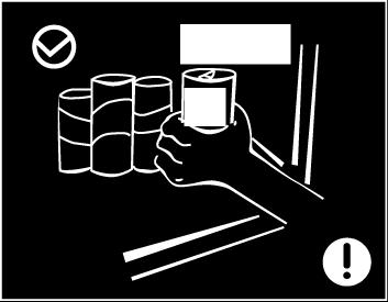 Μην τοποθετείτε βαριά αντικείμενα στην επιφάνεια του συντηρητή, μιας και τα αντικείμενα μπορεί να πέσουν κατά το άνοιγμα και κλείσιμο της πόρτας και να προκαλέσουν ατυχήματα.