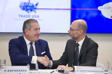 MoU AmCham Specialty Food Association (SFA) Στο πλαίσιο του συνεδρίου υπογράφηκε MoU από τον Πρόεδρο του Ελληνο-Αμερικανικού