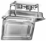 40219 chafing dish roll-top, inox, GN 1/1, 9 lt σκελετός πάχους 2,3 mm και καπάκι πάχους 1,2 mm με άνοιγμα 180, inox