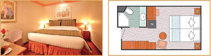 Κατηγορίες ΙC (Classic) Περιγραφή: Οι εσωτερικές καμπίνες είναι με 2 χαμηλά κρεβάτια που μπορούν να μετατραπούν σε διπλό ή/και 3ο / 4ο κρεβάτι/κουκέτα ή καναπές