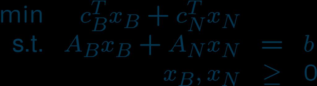 Εναλλαγή Στηλών Αφού x N = 0, και Ανηγμένο κόστος : Μη-βασική μετ.