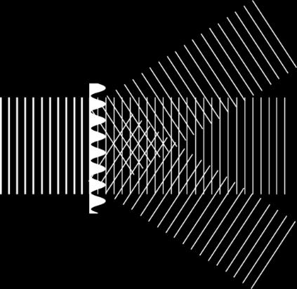 Príklad 3: Ešte zaujímavejší je prípad s f x, y = U[cos 2πν 0 x x ] kde U[x]=1 pre x>0 a U[x]=0 pre x<0. Ide o sadu periodicky sa opakujúcich štrbín, obr.55.