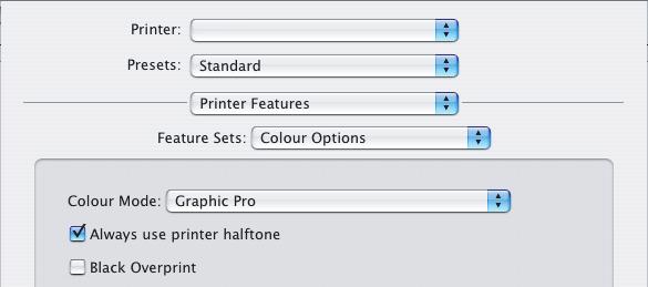 9. Από το µενού [Printer Output Profile] (Προφίλ Εξόδου Εκτυπωτή) (8), επιλέξτε το προφίλ του εκτυπωτή σας.