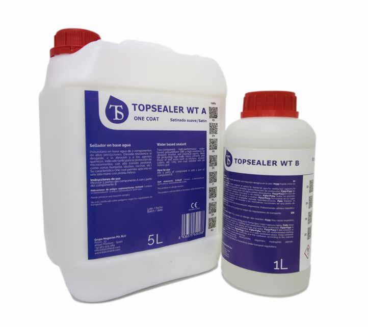 TOPSEALER WT ONE COAT TOPSEALER WT QUICK DRY Το Topsealer WT One Coat είναι μια ελαφρώς αλκαλική πολυουρεθάνη δύο συστατικών, ιδανική για την προστασία του microcemento.